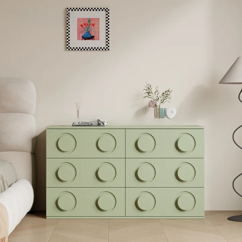 chest of drawers Italian simple modern bedside storage living room against the wall storage five or six buckets medieval drawers