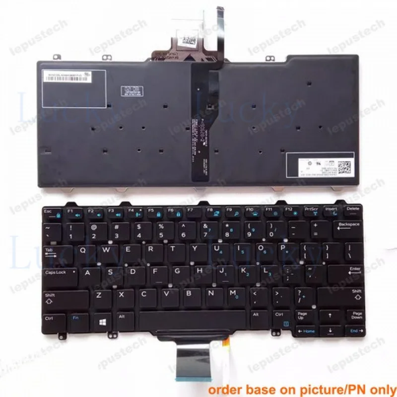 

Клавиатура с подсветкой для Dell Latitude E5270 E7270 E9250, раскладка US