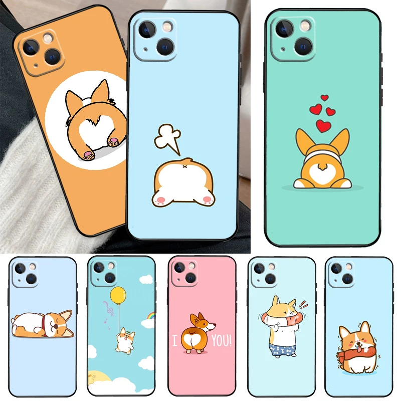 

Милый чехол с собакой корги для Xiaomi Redmi Note 11 Pro 9 10 12 13 14 Pro 11S 12S, чехол для Redmi 14C 10C 12C 13C