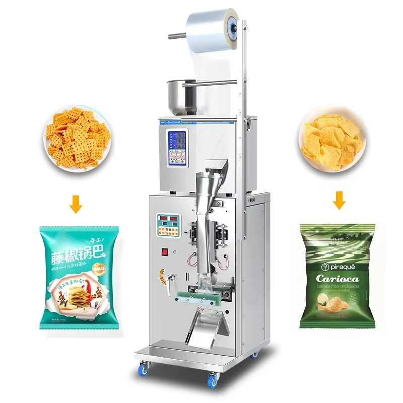

100 Grams Vertical Food Packaging Machine For Sugars Salt Pepper For Coffee Powder Bags Paper Foil With Weigher Core Components