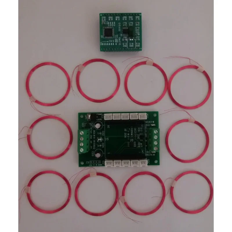 RFID Multi-coil Card Reader   Module 10-channel Readable  RS485 Evaluation Board