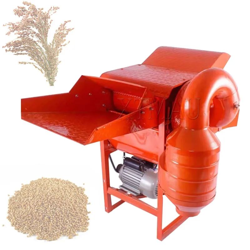 Electric Farm Equipment Rice Thresher Threshing Machine For Soybean Rice Wheat