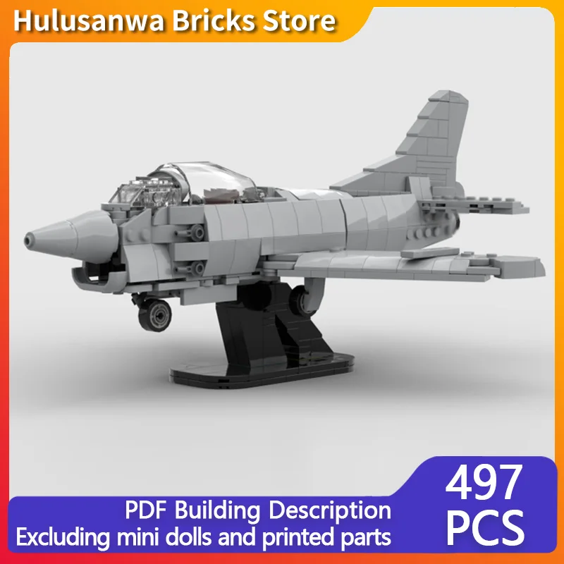 

G91 R1 Modern Military Fighter Jets Model MOC Building Bricks War Equipment Modular Technology Gifts Assemble Children Toys Suit