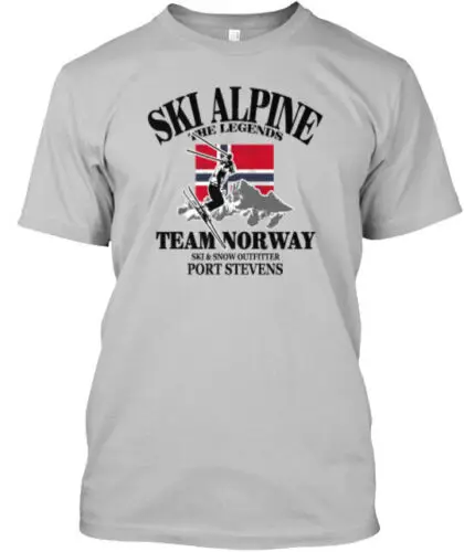 Ski Team Norway Tee T-Shirt Made in the USA Size S to 5XL