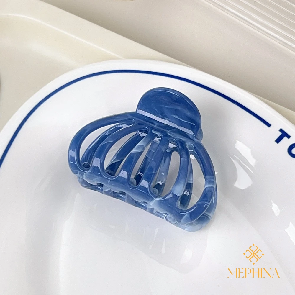 MEPHINA اليقطين مشبك شعر مقاطع مخلب شعر بسيط الجوف التدريجي دبوس الشعر الملونة مشبك شعر أنيق مخلب شعر اكسسوارات للنساء