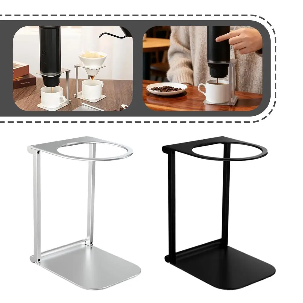 

Foldable Coffee Drip Holder Aluminum Drip Holder Italian Espresso Machine Bracket Lightweight Holder Coffee Accessorie