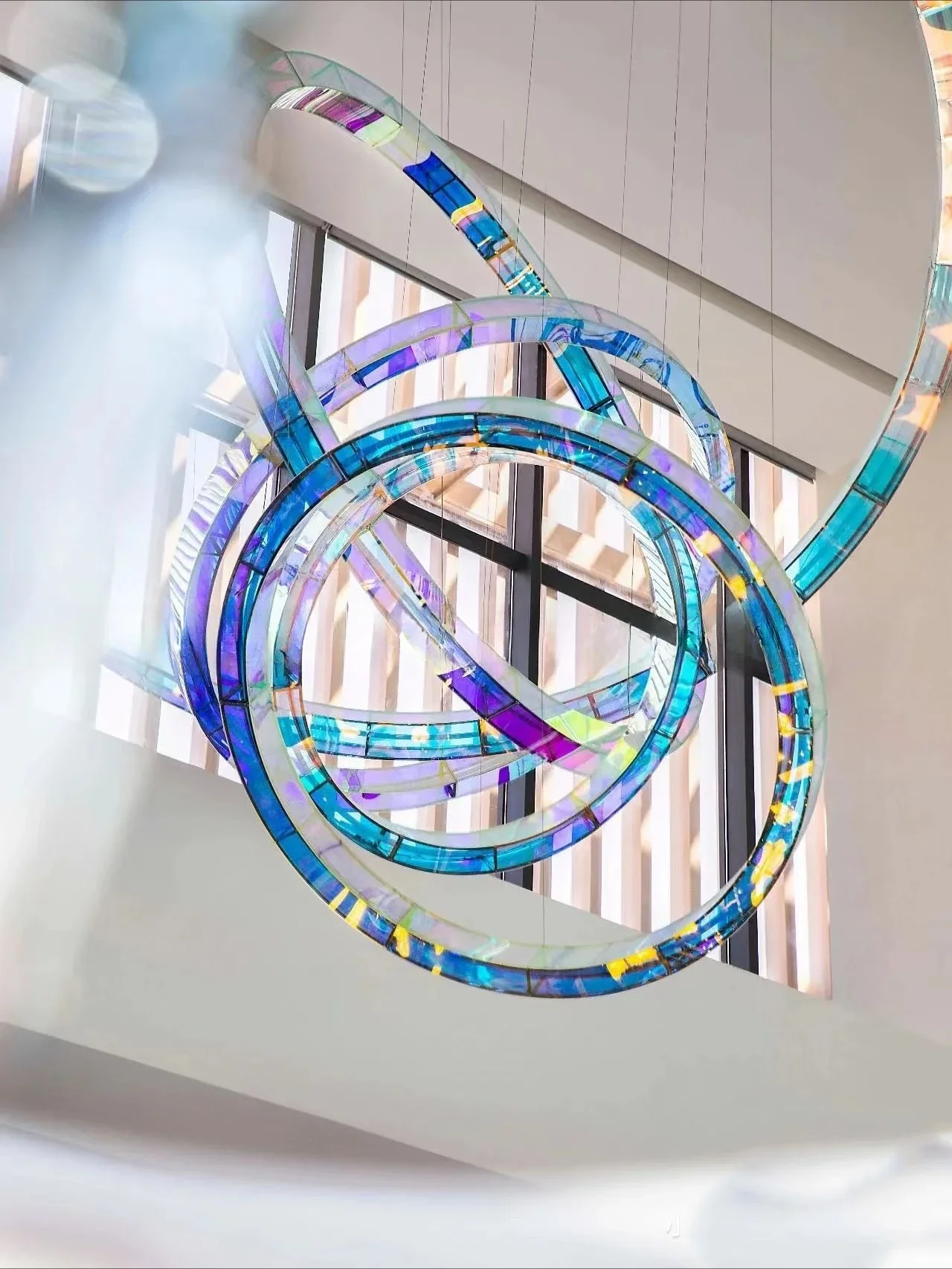 

Acrylic color gradual change lamp, decorative home decoration, shopping mall display device