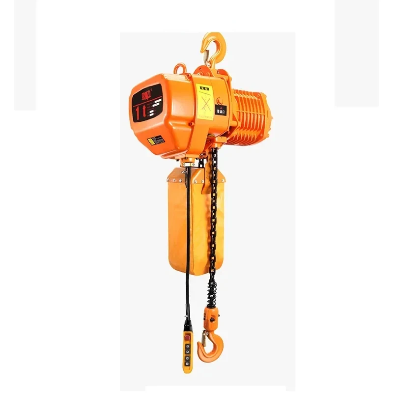 220V/1100W/1500W Portable Overhead Electric Chain Hoist Crane Fixed Single Chain Industrial Hoist Chain Hoist Lifting