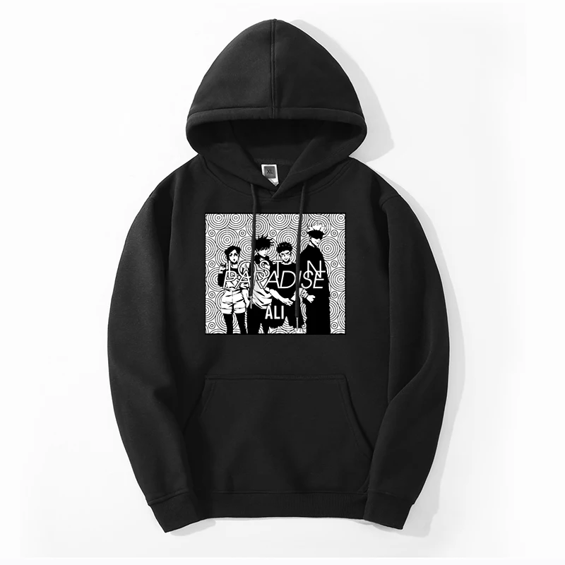 

Jujutsu Kaisen Anime 2024 Winter Mens Harajuku Hooded Hoodie Sweatshirts Jujutsukaisen Gojo Satoru Fitness Clothes Fleece Hoodie