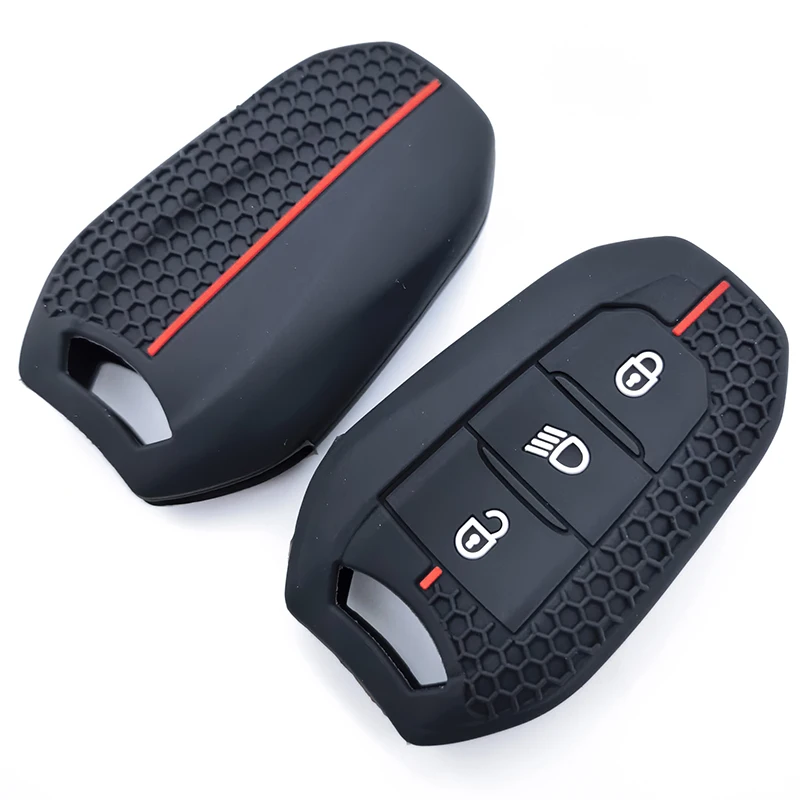 Silikon Auto Fernbedienung Schlüssel Fall Abdeckung Shell Fob für Peugeot 308 408 508 2008 3008 4008 5008 für Citroen C4 C5 C6 C3-XR Zubehör