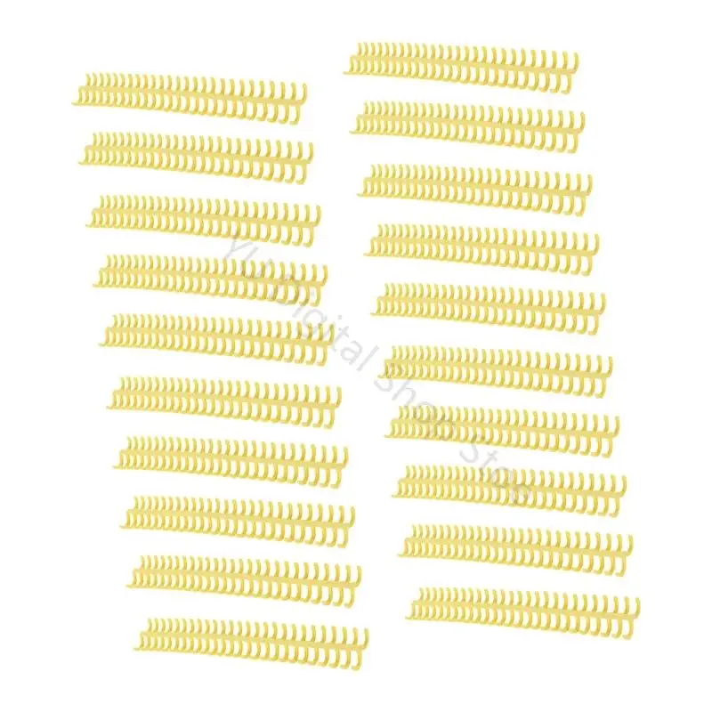 96BA Büro-Binderinge, Kämme, 30 Löcher, 12 mm Kunststoffrücken für die Neuordnung von Seiten – Detail 3