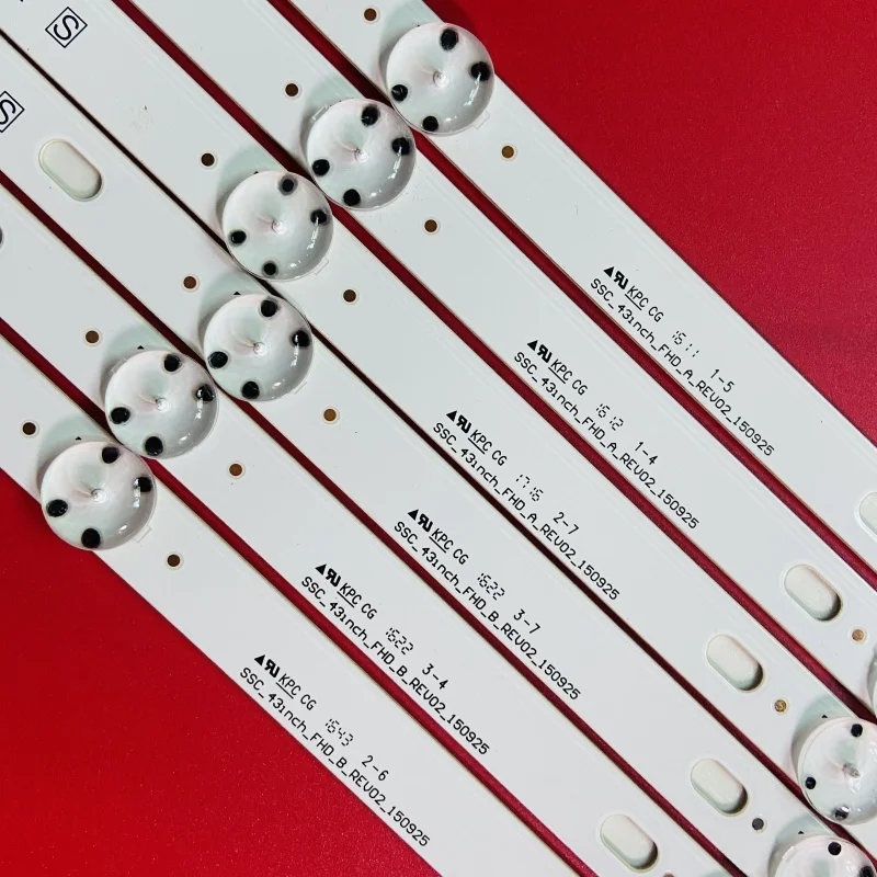 6 unid/lote tira de LED 43LH51_FHD _ un tipo L para 43LH5100 43LH590V 43LH51_FHD_A tipo HC430DUN-SLVX1-511X 43 pulgadas uso 100% nuevo