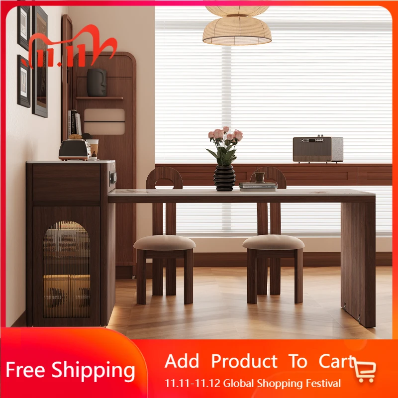 

Service Chairs Dining Table Design Light Glass Island Extensible Tables Restaurant Center Modern Nordic Muebles Trendy Furniture