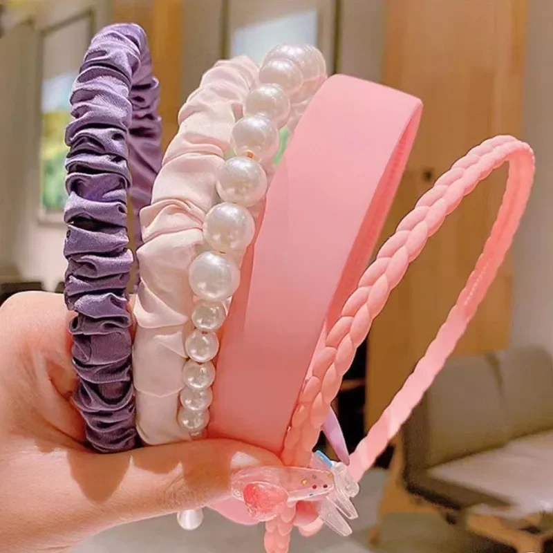 Diadema ondulada de resina que combina con todo, banda para el cabello para dama, niño y niña, accesorios para el cabello para padres e hijos, novedad