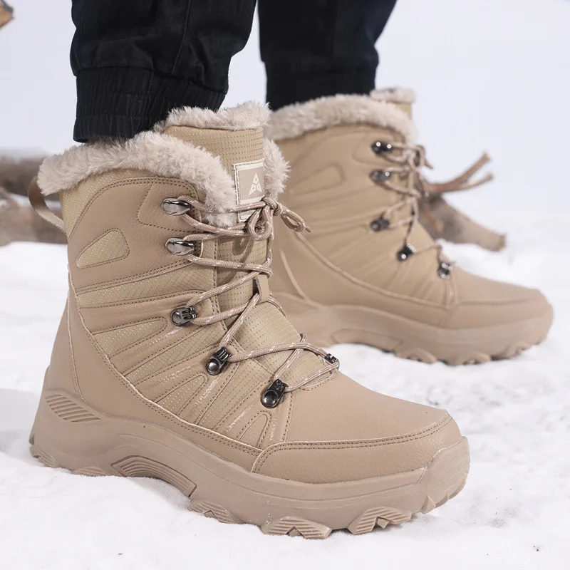 

Snow Men's Boots Lightweight Shoes Men Outdoor Ankle Boots Warm Fur Sneakers Winter Men's Casual Men's Work Shoes Footwear