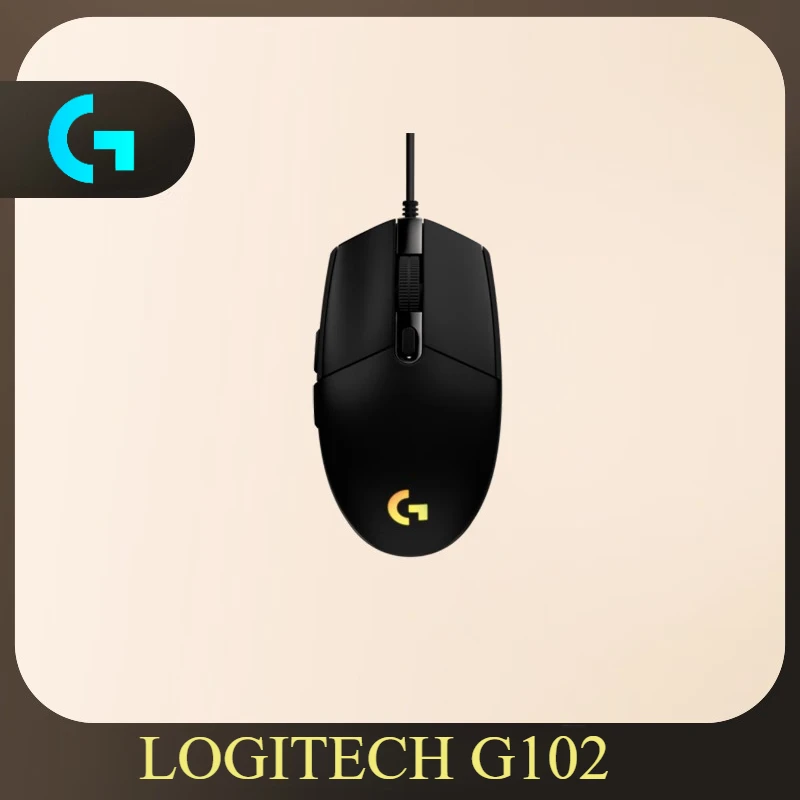 

Logitech G102 LIGHTSYNC RGB Gaming Mouse 8000 DPI Delta Zero Sensor 1ms 85g Lightweight 6 Buttons FPS/MOBA PC Mac