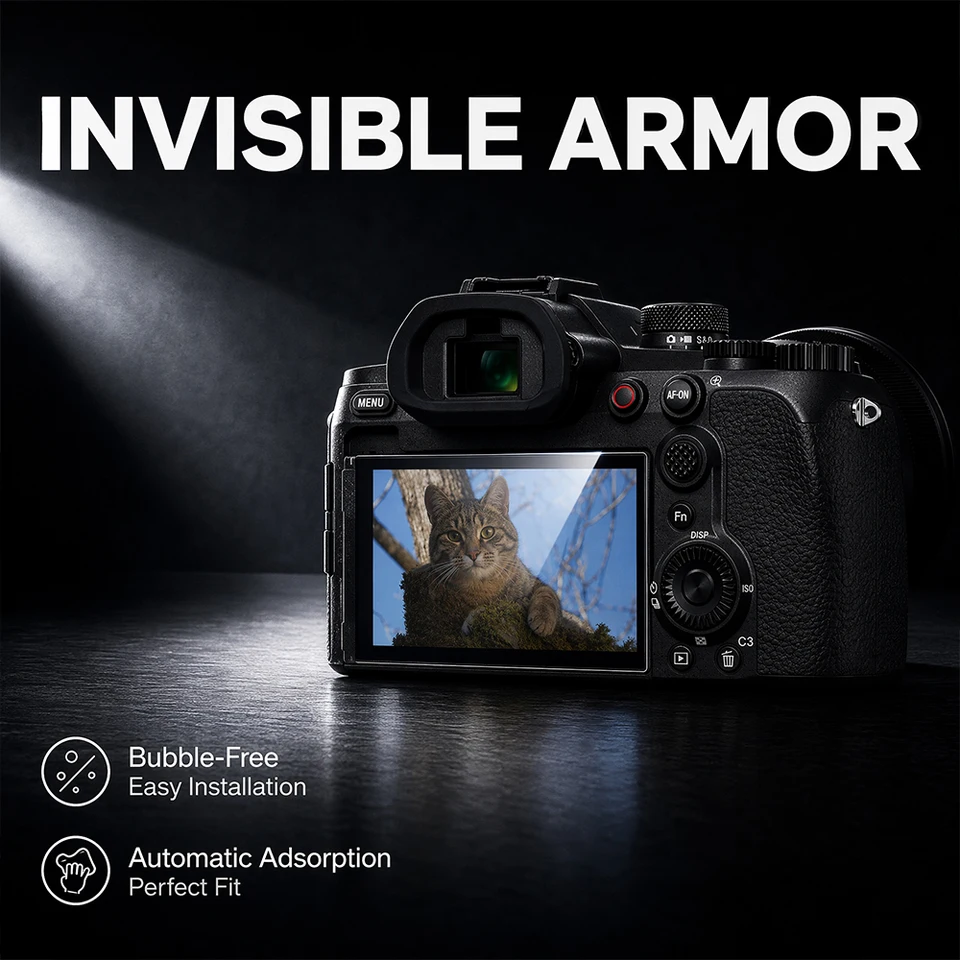 Vidrio Templado 9H para Sony RX10 V, Protector de Pantalla Durable HD Transparente Película Protectora contra Rayones Accesorios 6