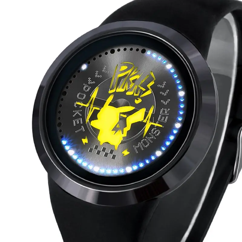 Pokemon Waterproof Watch Pokémon Pikachu Blue Camp Pokemon Anime Touchscreen