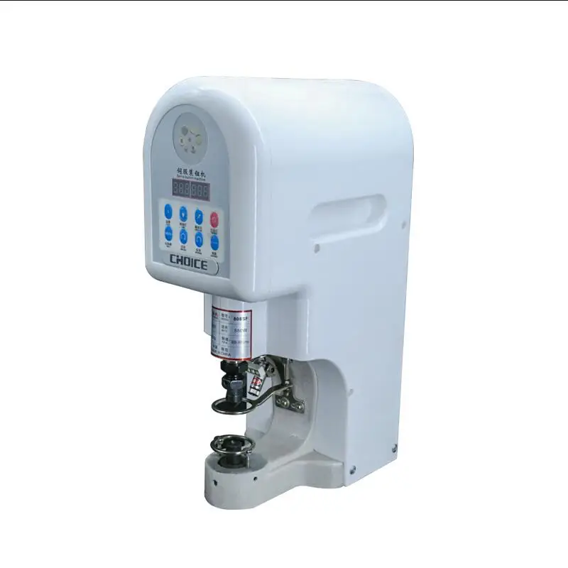 

818 Automatic Electric Multifunction Button Sewing Machine , Single Head Direct Drive High Speed Fabric punching machine
