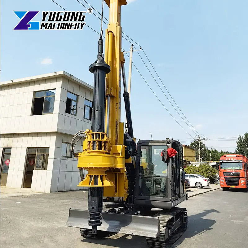 Heavy Duty Rotary Drilling Rig Crawler Drill Rig Borehole Equipment 220kNm Torque 70m Depth for Infrastructure Project