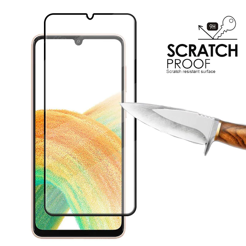 4-in-1 For Samsung Galaxy A33 Glass For Samsung A33 Tempered Glass 9H Full Screen Protector For Samsung A33 5G A 33 Lens Glass