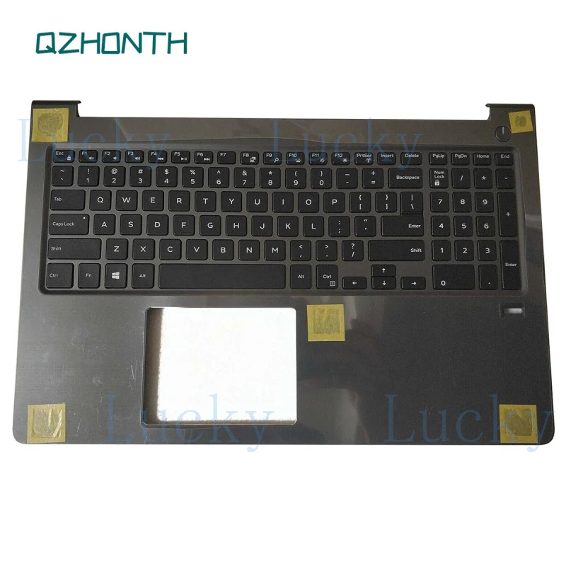 f  New for Dell Vostro 15 5568 Palmrest Upper Case with Backlight Keyboard 0FCN57 FCN57