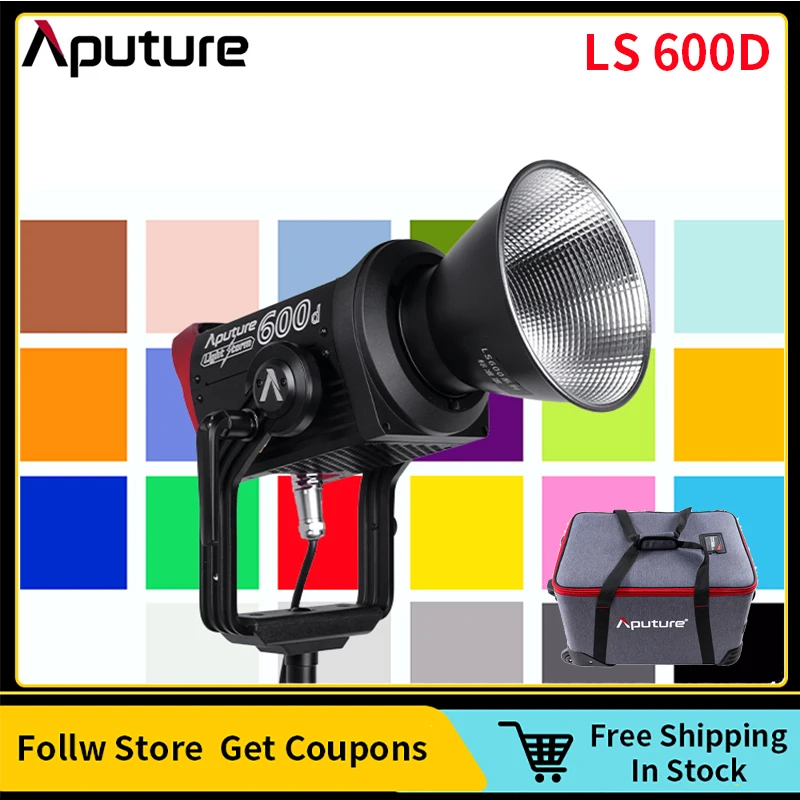 

Aputure LS600D COB LED Light Storm Daylight 600W Adaptive Brightness LCD Professional Portable Video Photo Lamp V-Mount