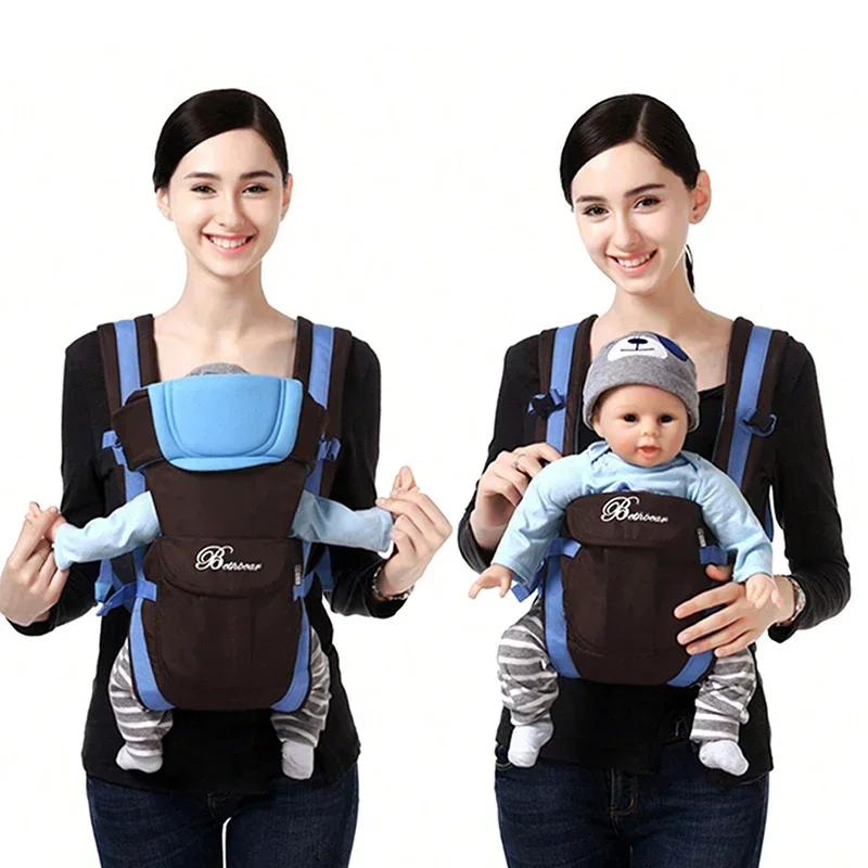 Beth Bear – sac à dos de transport pour bébé 4 en 1, respirant, face à l'avant, confortable, écharpe, sac à dos avec pochette, kangourou, nouveau