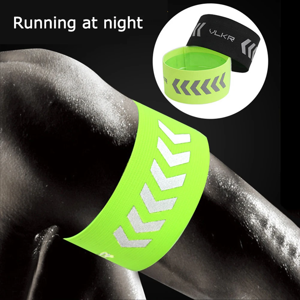 Outdoor Cycling Reflective Leg Rings  Arm Ankle Leg Safety Bands for Cycling Adjustable for Night Running Cycling Walking