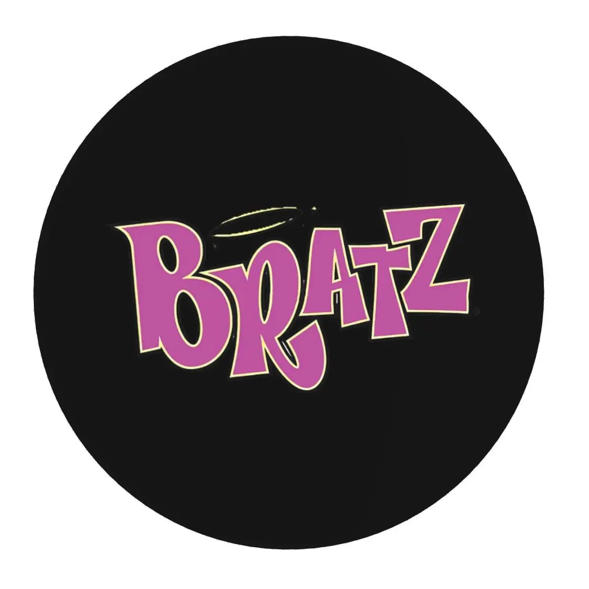 Bratz Logo Round Mouse Pad Computer Keyboard Mouse Mat Gaming PC Desk Mat Office Accessories Table Mats