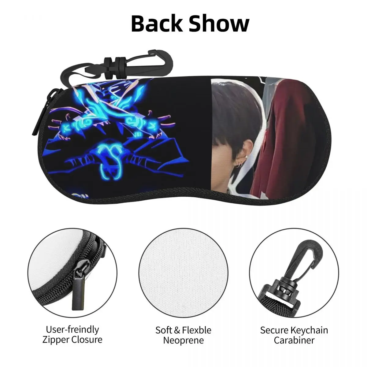 Hwang In Yeop シェルメガネケースプロテクターサングラスボックス女性男性ソフト眼鏡バッグポーチ