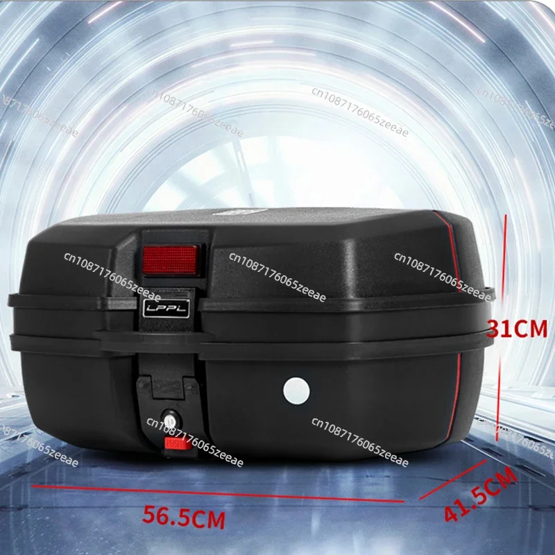 45L Motorcycle Tour Tail Box Motorcycle Luggage Box Top Case with 2 Keys Multifunctional Scooter Luggage for Luggage Storage