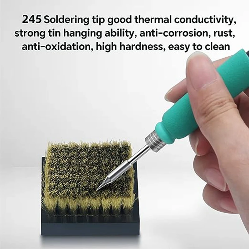 C245 Soldering Iron Head 1-Piece Soldering Iron Tip Soldering Station Soldering Iron Head Straight Tip Curved Tip Core