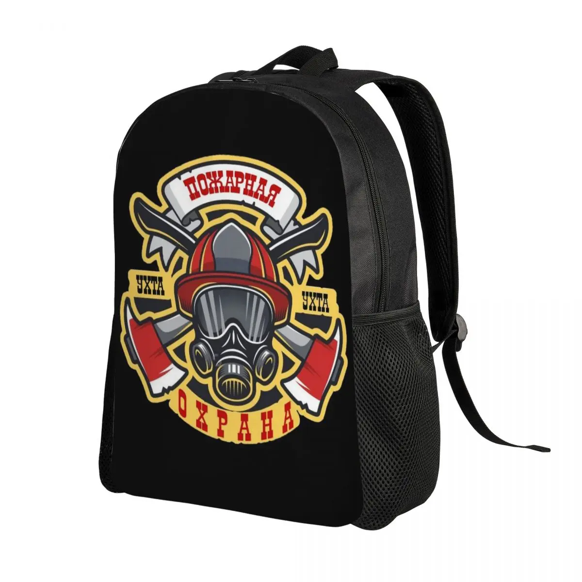 Firefighter Travel Backpack Men Women School Laptop Bookbag Fireman Fire Rescue College Student Daypack Bags