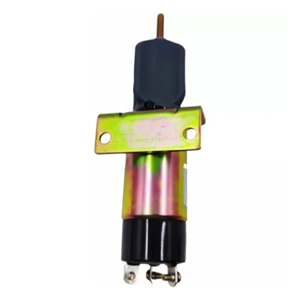 Fuel Cut-Off Solenoid Valve For Kubota DF750 Engine, 12V Flameout Device, Metal Construction For Efficient Fuel Management