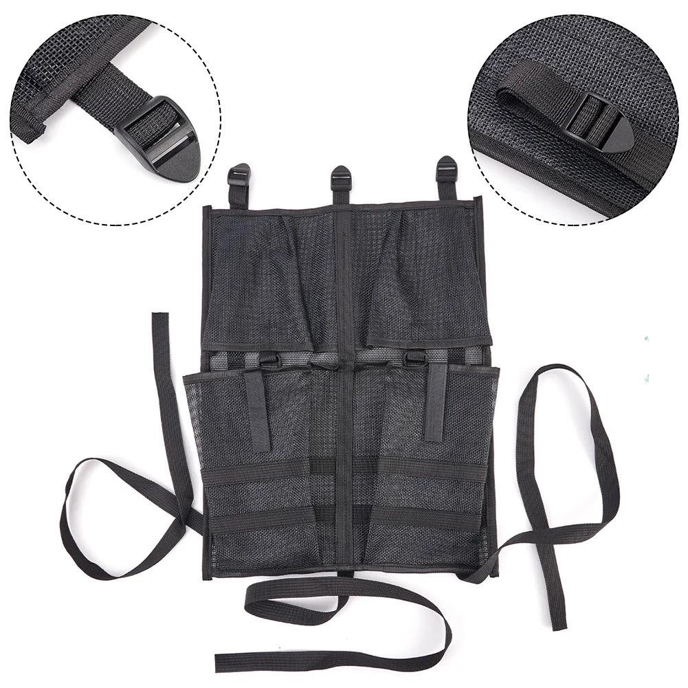 High Quality Nylon Mesh Kayak Aluminum  Seat Storage Bag Seat Organiser Bundle Canoe Seat Kayak Accessories Storage Tool