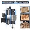 500W 스핀들이있는 CNC 4540 밀링 머신 CNC 40W 레이저 조각 기계 목재 PCB 알루미늄 스테인레스 스틸 용 3D 프린터 4