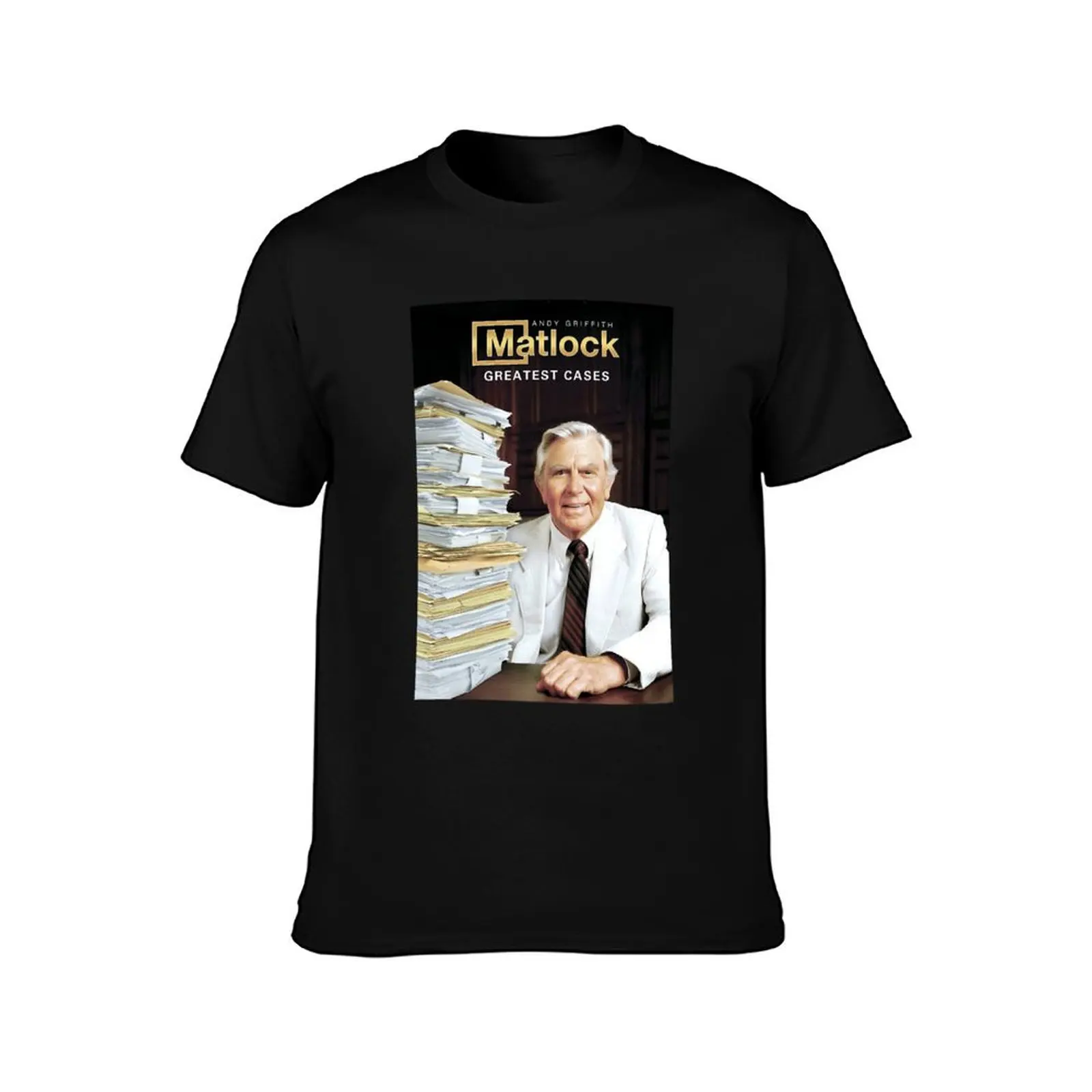 Andy Griffith Ben Matlock Greatest Cases T-Shirt Novelty Graphic Tee Shirt T-Shirt