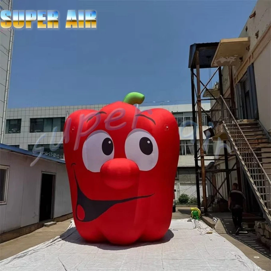 Nadmuchiwany model chili do dekoracji reklamowej na zewnątrz, na targi, do projektowania mody.