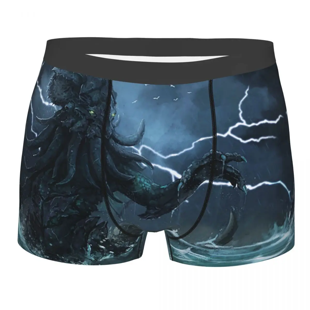 Boxer The Rise Of Great Cthulhu Shorts Panties Briefs Men's Underwear Lovecraft Mythos Breathable Underpants for Homme S-XXL