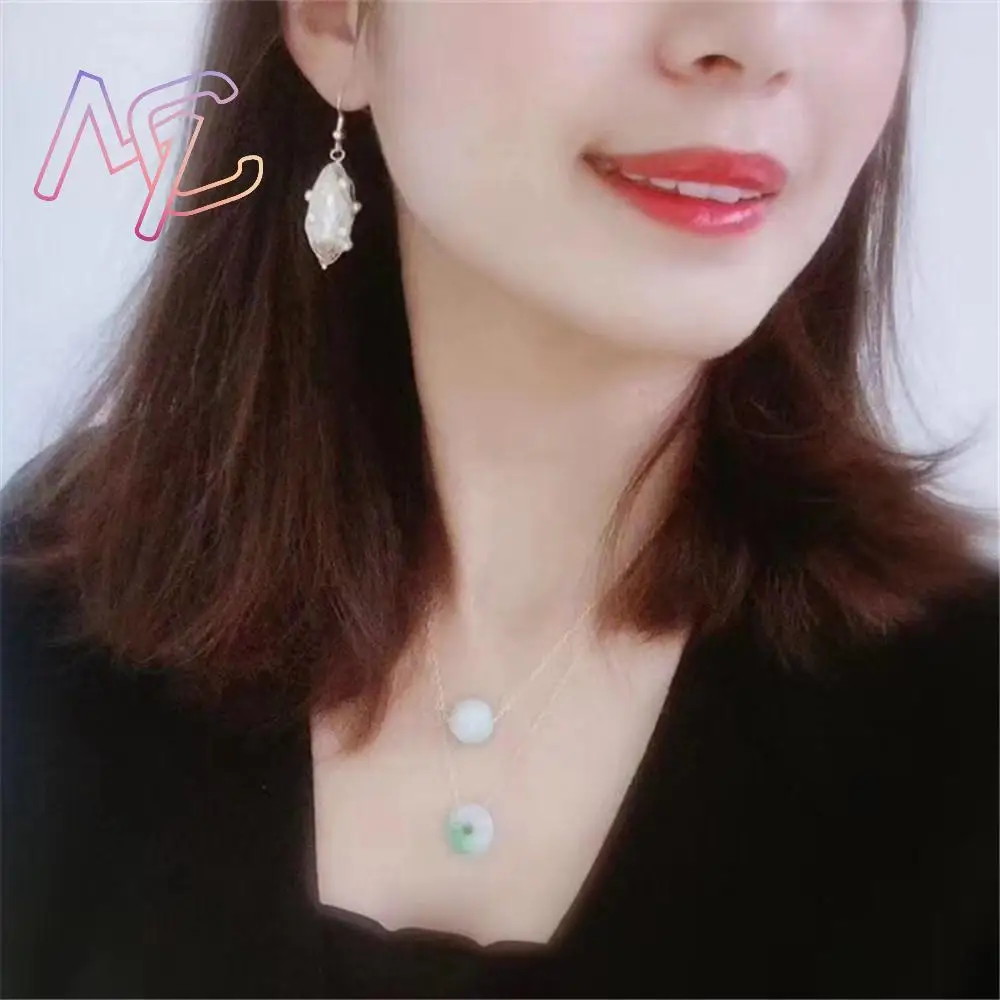 Real Baroque Pearl Earrings Fashion Accessories Lucky Luxury Carved Gemstone Vintage Designer Natural Jewelry Stone