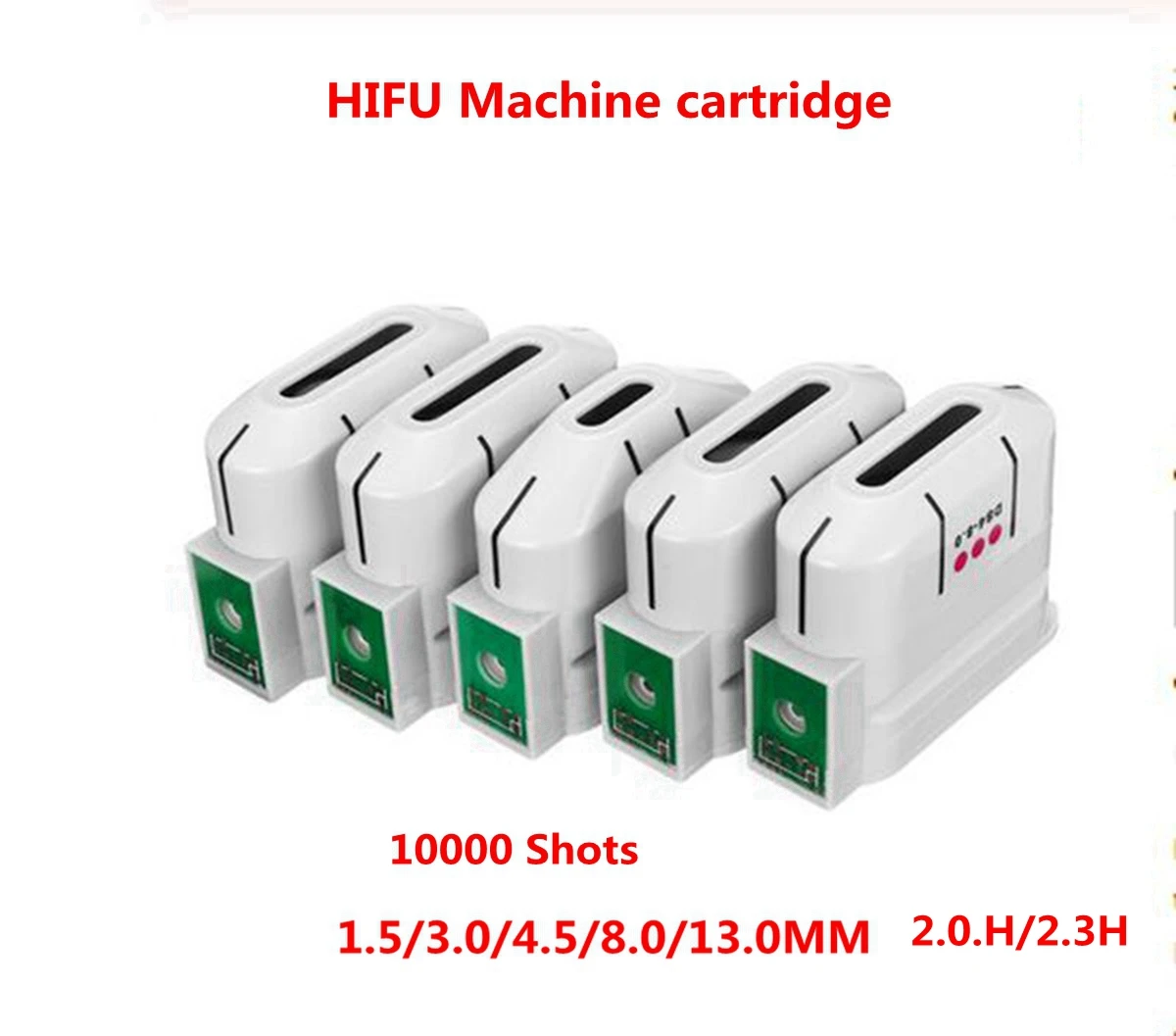 2.0 Y/HIFU Cartridge 10000 Shots Verwisselbare Facial Body Cartridge Voor Echografie Gezichtsmachine Anti Aging