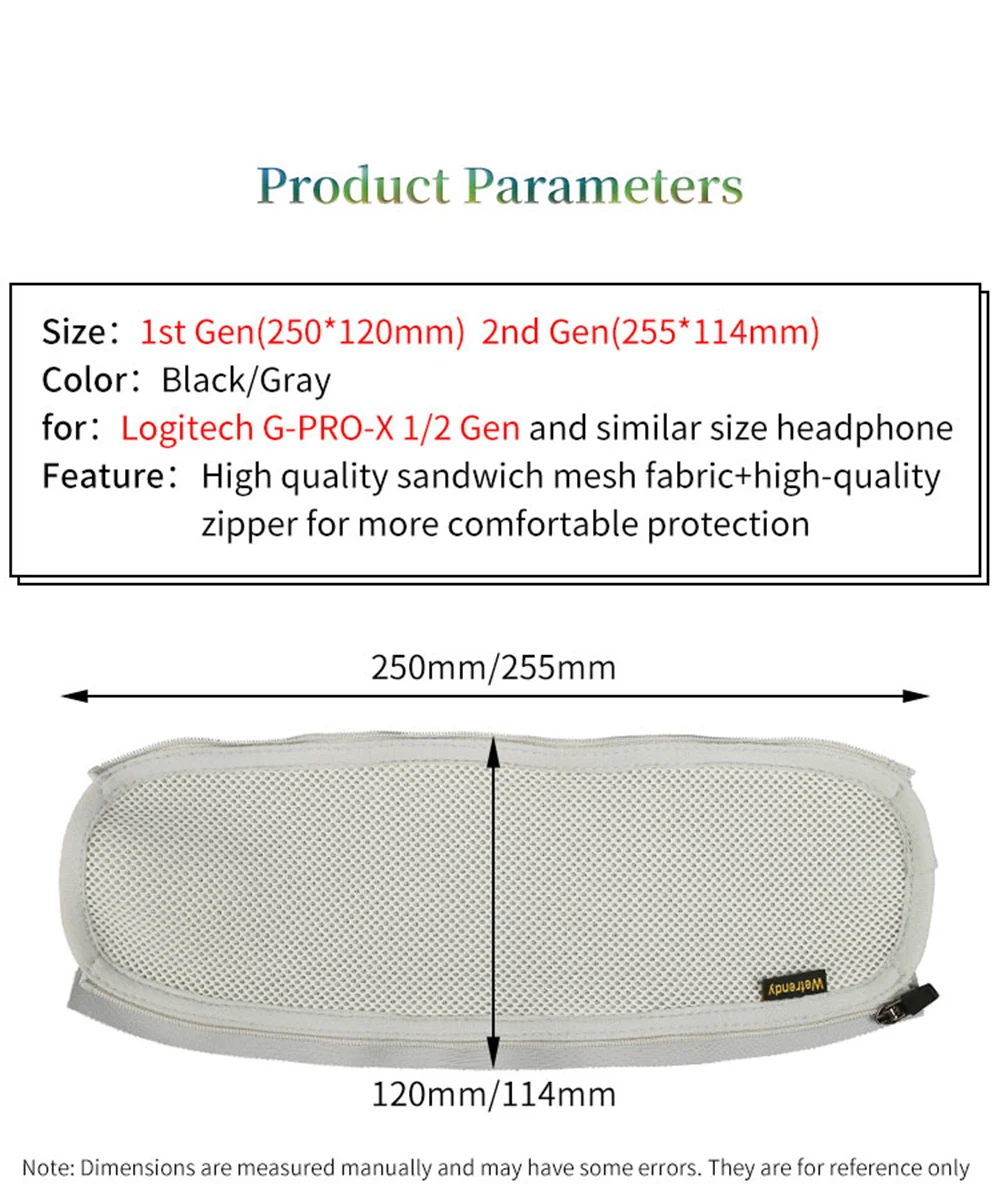 ZUODUO Custodia protettiva per fascia di ricambio per cuffie Logitech G PRO X 1/2 Gen