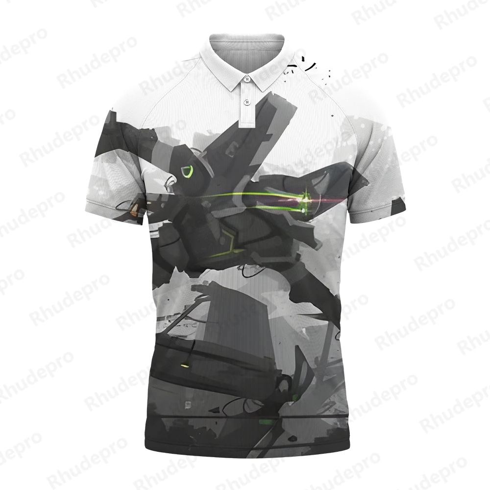 

High Quality Neon Genesis Evangelion Polo Shirts For Men Streetwear Tee Shirt Y2k Fashion Tops Oversized Men's Clothing Gift New