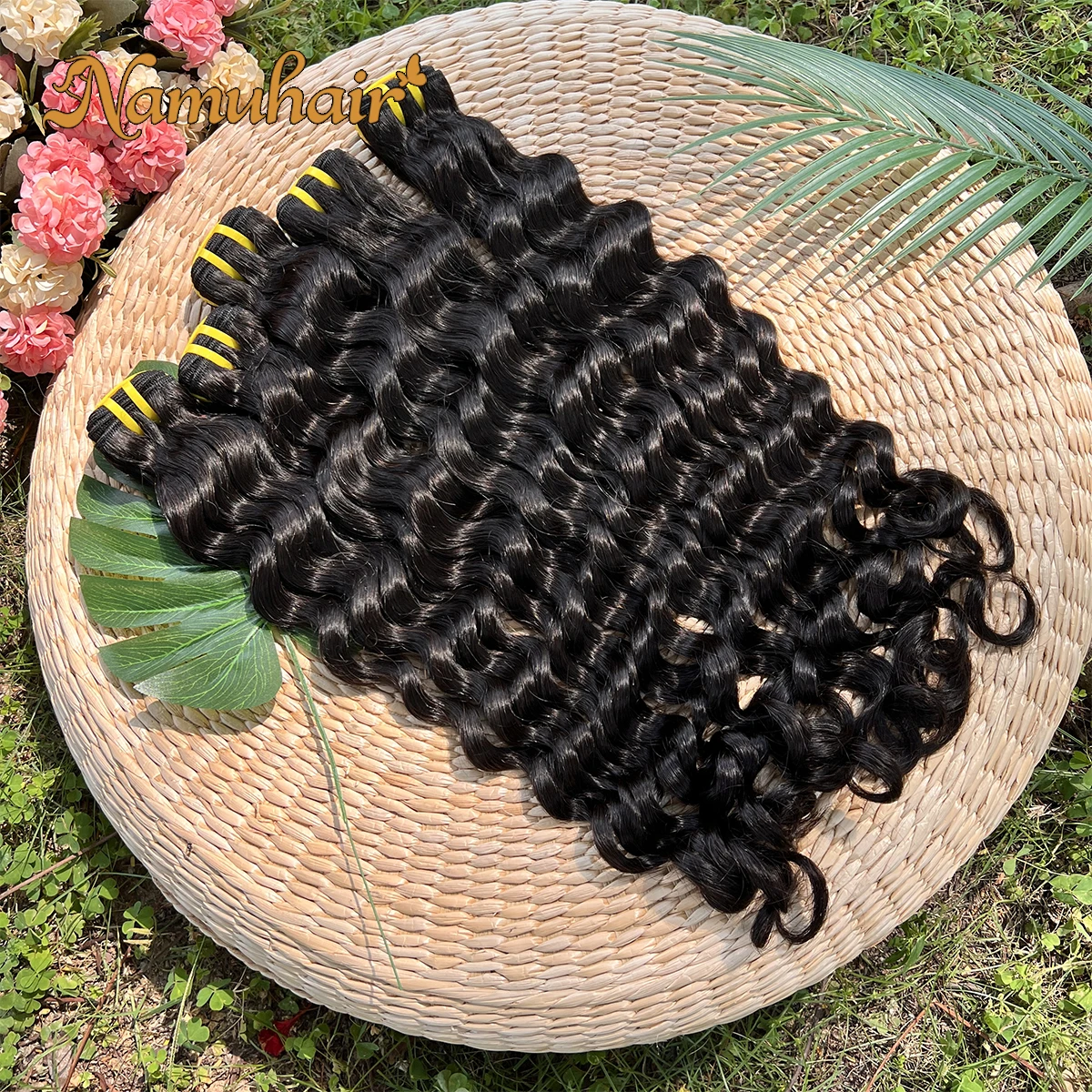

100% Vietnamese Human Hair Loose Deep Wave Bundles Raw Virgin Unprocessed Extensions 1/3/4 Pcs Bundles Double Weft Wholesale