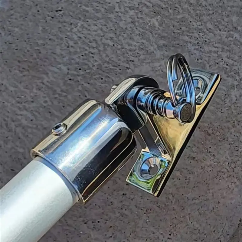 6Sets 316 SS Boat Deck Hinge W/ Quick Release Pin For Bimini
