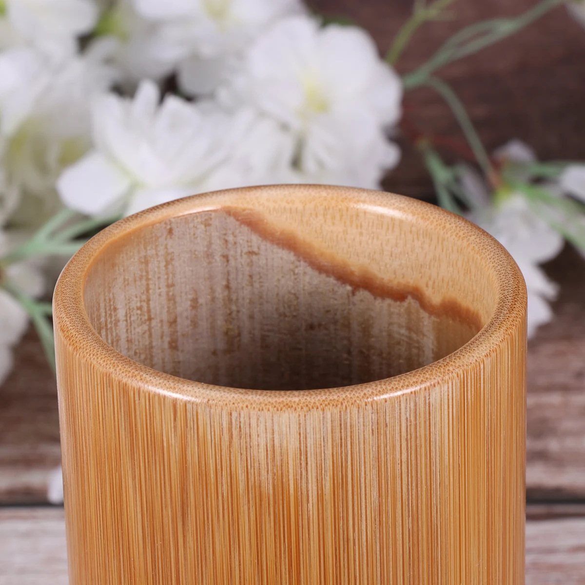 

15CM Natural Bamboo Chopstick Holder Storage Barrel Multifunctional Kitchen Cutlery Container Utensil Organizer
