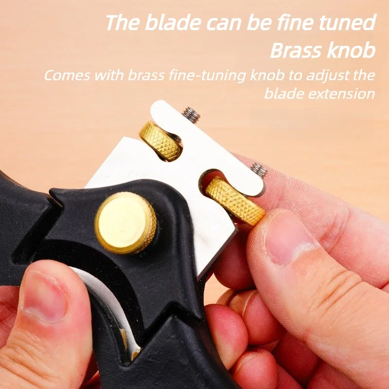 Beech Handle Concave Bottom Bird Planer Hoe Shovel Handle Billiard Stick Semi-circular Planer Adjustable Woodworking Hand Tools