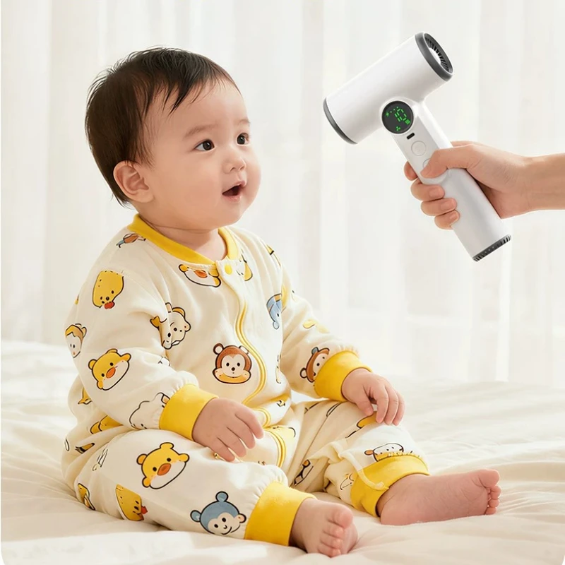 

Baby Hair Dryer Cordless Low Radiation for Diaper Rash Red Butt Cool & Hot Gentle Breeze Low Noise Long Battery Life Infant
