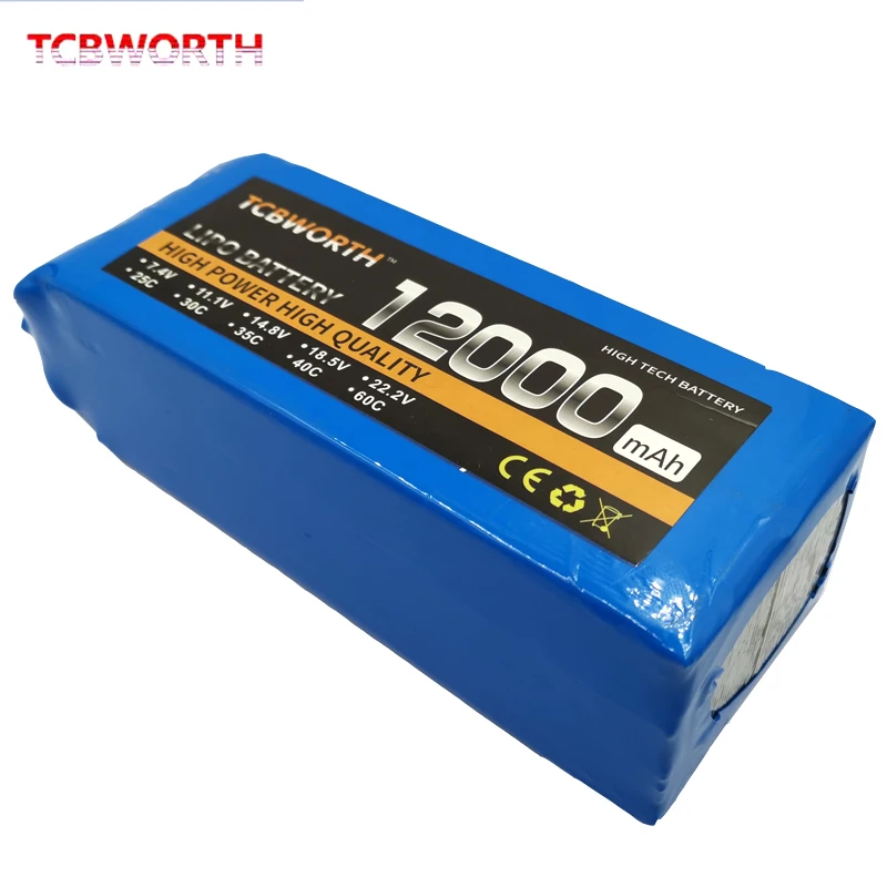 TCBWORTH RC Toys LiPo Battery 6S 22.2V 10000 12000 16000 22000mAh 25C For RC Airplane Drone Quadrotor Car Boat  RC Battery LiPo